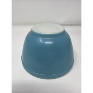 Vintage Pyrex Primary Blue 401 Small Nesting Mixing Bowl 1.5 Pint Glass #3